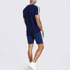 Ensembles de shorts imprimés élégants pour hommes de haute qualité et durables, parfaits pour les vêtements décontractés et les vêtements de sport, ensembles jumeaux à rayures pour hommes - Product Image 2