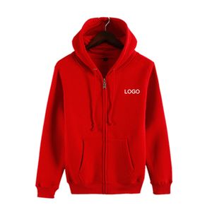 Sudaderas con Capucha para Hombre, Sudaderas Personalizadas de Manga Larga con Cremallera, Estilo Holgado, para Gimnasio y Fitness - Product Image 1