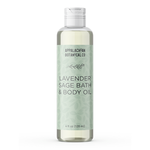 Aceite de Baño y Cuerpo ABCo Lavender Sage, Aceite Hidratante Botánico Calmante (4 oz) - Product Image 1