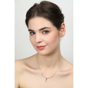 Pendentif Mila en argent sterling 925 plaqué rhodium avec chaîne, cadeau pour femmes et filles, pendentifs et breloques raffinés - Product Image 4