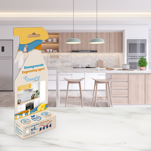 Tablettes de nettoyage en recharge - tablette dans 750 ml d'eau Fonctions multi-surfaces, dégraissant et anti-calcaire - Product Image 4