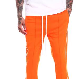 กางเกงวอร์มทรงสลิมฟิตสำหรับผู้ชายกางเกงวิ่งสีพื้นแบบซ้อนกันระบายอากาศได้ดีจากผู้ผลิตขายส่ง - Product Image 2