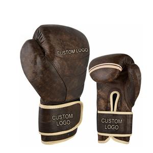 Gants de boxe en cuir de vachette personnalisés de qualité supérieure pour l'entraînement professionnel - Product Image 2