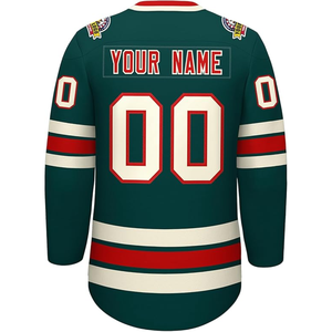 Maillots de hockey sur glace personnalisés de haute qualité, sublimés, respirants, à séchage rapide, 100 % polyester, vente en gros d'usine, nom d'équipe pour le hockey sur glace - Product Image 2