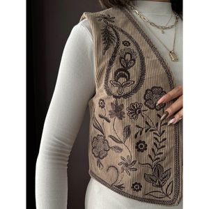 เสื้อกั๊กผ้าลูกฟูกปักลาย Topshow - Product Image 4