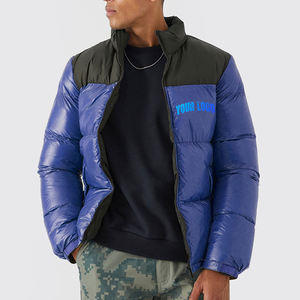 Veste d'hiver en duvet pour homme sur mesure en gros, style tendance de haute qualité, veste matelassée grande taille - Product Image 2