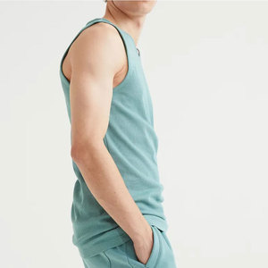 Camiseta sin mangas de gran tamaño de alto rendimiento para hombre Último diseño Tejido de punto Precio bajo Estilo informal Servicio OEM - Product Image 4