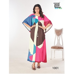 New Heavy Designer Style Fancy Crape Embossed Maruti Fashion <b>Kurti</b> Free Size Available up Plus Size for Women Wear Factory Price - Product Image 1