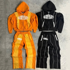 Wholesale Streetwear Tracksuits Unisex Casual Jogging Suit Hoodie and Sweatpants Matching Set OEM Supplier - Product Image 1