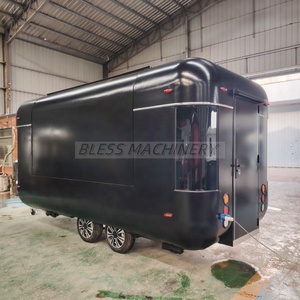 Gerobak Es Krim Retro Model China, Gerobak Jajanan Turki, <span class=keywords><strong>Trailer</strong></span> Truk Makanan dengan Penggorengan, Dijual di AS - Product Image 5
