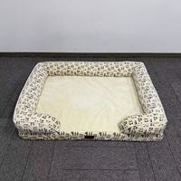 Lit pour chien et chat en mousse à mémoire de forme orthopédique écologique personnalisé, housse amovible lavable, velours d'hiver, OEM ODM en gros