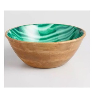 Decorative <b>Salad</b> <b>Bowl</b> Custom Made Wooden Serving <b>Bowl</b> Dinnerware Sets Tableware <b>Salad</b> <b>Server</b> <b>Bowl</b> For Home Hotel Restaurant Use - Product Image 6