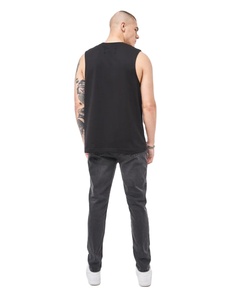 Mens Slim Fit <span class=keywords><strong>jeans</strong></span> màu xám thon chân hàng ngày căng denim nhìn cổ điển giữa eo đô thị phong cách thoải mái jean cho nam giới - Product Image 2