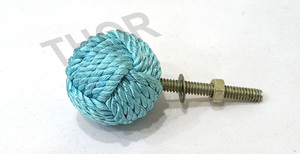 เชือกปอสีฟ้าทันสมัยชุด6ชิ้นสำหรับตู้เสื้อผ้าห้องครัวและห้องน้ำสำหรับตกแต่งบ้านและที่ดึงลิ้นชัก - Product Image 2