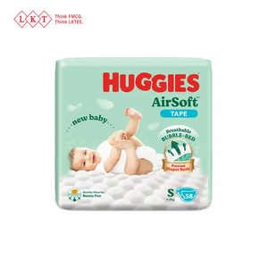 Pañales Huggies para bebés AirSoft Premium Tape Pañal L 44S Pampers Pañales para bebés Malasia Directo de fábrica Exportación al por mayor - Product Image 4