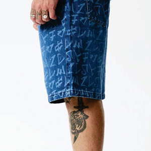 2025 nouveau haut rue sport court survêtement pantalon hommes concepteur vêtements décontractés solide motif Baggy sport Shorts haute rue marque - Product Image 3