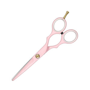 Ciseaux de coiffure de coiffeur de couleur rose bébé, lames tranchantes, pointe émoussée, ciseaux de salon de coiffure de beauté pour usages professionnels - Product Image 4