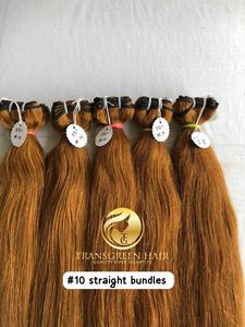 วิกต่อผม100% บริสุทธิ์แบบตรงขนาด22นิ้ว #10สำหรับต่อแบบมนุษย์ - Product Image 3