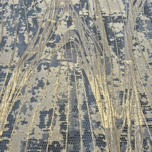 Tela de Jacquard de poliéster de brillo ultra suave turco, brocado metálico elegante con hilo especial, COLOR 2, 2, para niñas - Product Image 1