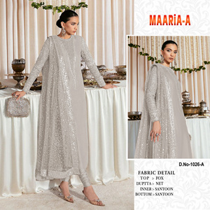 Salwar SiqVance-Costume pakistanais à col en Georgette pure tendance Maruti pour femmes-Vente en gros Inde - Product Image 5