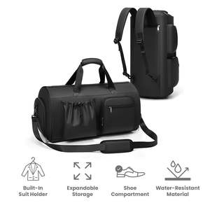 กระเป๋าเดินทางแบบถือสำหรับผู้ชาย สไตล์อ็อกซ์ฟอร์ด พร้อมซิปปิด - Product Image 6