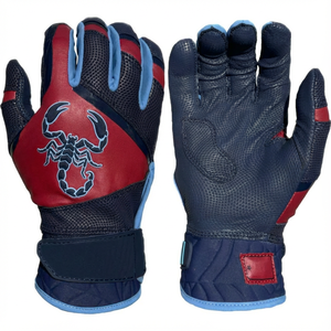 Gants de baseball personnalisés avec logo de marque, prix de gros OEM, doublure intérieure, équipement de qualité professionnelle d'élite, gants de frappe de softball - Product Image 4