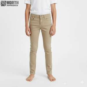 กางเกงยีนส์สกินนีของผู้ชายกางเกงยีนส์สีทึบสำหรับผู้ชาย - Product Image 1