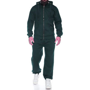 Survêtements pour hommes 2 pièces ensembles sweat à capuche zippé complet survêtement athlétique jogging survêtements tenues décontractées pour hommes - Product Image 4