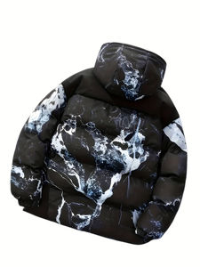 2025 Meilleure vente personnalisé hommes hiver doudoune veste nouveauté veste en cuir avec décoration de fourrure Service OEM - Product Image 5