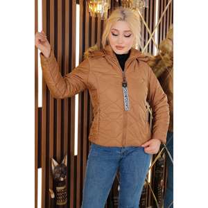 Chaqueta Corta Acolchada Estilo Trench, Prenda Exterior Elegante - Product Image 1