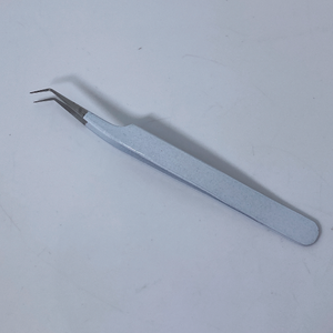 Pinzas para pestañas, logotipo personalizado, Etiqueta Privada, punta de fibra de acero inoxidable, venta al por mayor, pinzas de extensión de punta de fibra - Product Image 1
