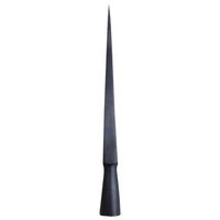 Pointe de flèche médiévale antique, faite à la main, en fer forgé, à large base, pour la chasse, type lance ou pointe de flèche Bodkin