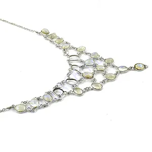 925 <b>Silver</b> Mother of Pearl Necklace for Women Fashion Jewelry with Dazzling Luster - Product Image 3