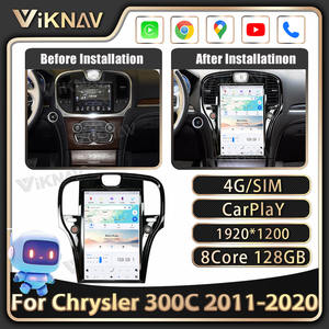 Radio de Coche Portátil de 14.4 Pulgadas para Chrysler <span class=keywords><strong>300C</strong></span> 2010-2012, Navegación GPS Android con CarPlay Inalámbrico y Pantalla Integrada - Product Image 2