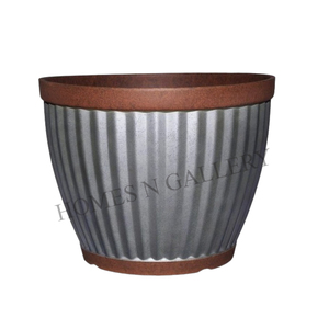 New Antique Finished Luxury Modern Design High Quality Metal Iron <b>Large</b> Round Shape Metal Planters For Outdoor Garden Decoration - Product Image 1