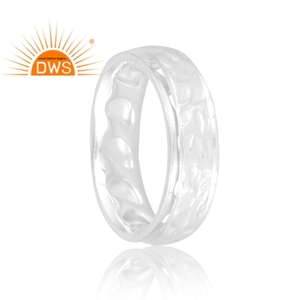 Best Selling Sterling <b>Silver</b> Band <b>Ring</b> Custom Design Jewelry For Women Gift For Her. - Product Image 2