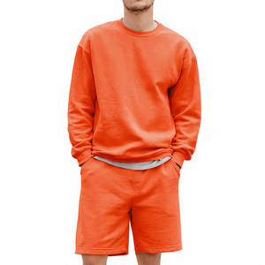 Conjunto de Pantalones Cortos Deportivos de Invierno para Hombre, Sudadera de Dos Piezas, Pantalones Cortos de Forro Polar, Conjuntos de Pantalones Cortos Deportivos de Invierno para Hombre - Product Image 4