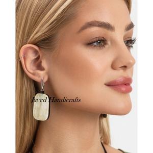 ต่างหูฮอร์นที่มีคุณภาพดีที่สุดสำหรับต่างหูฮอร์นเครื่องประดับฮอร์นธรรมชาติใช้ในชีวิตประจำวันควายปรับขนาดได้ตามต้องการ - Product Image 6