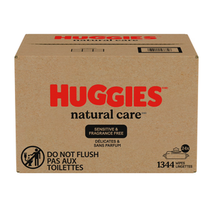 Lingettes pour bébé Huggies Natural Care Sensitive, non parfumées, 24 paquets, 1344 lingettes au total - Product Image 2