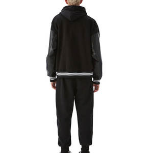 Veste d'université classique Fournisseur OEM Ourlets côtelés à l'avant Options de broderie personnalisées pour les écoles ou les équipes - Product Image 2