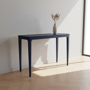 Table basse rectangulaire PKP moderne pour salon, en bois d'hévéa durable, placage MDF et frêne, garantie 1 an, BLEU MARINE - Product Image 2