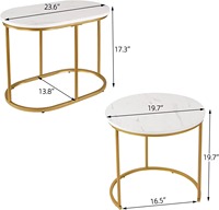 Belles pattes en métal avec dessus en marbre Table basse fantastique pour salon chambre Snack Table d'appoint