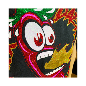 Dae Ha Glitter flex Film de transfert de chaleur de haute qualité Superbe effet scintillant profond flocons de paillettes véritables Vinylolls de transfert de chaleur Gli - Product Image 2