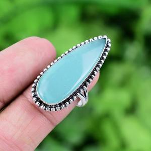 925แหวนดีไซเนอร์เงินสเตอร์ลิงเครื่องประดับ925ของขวัญแต่งงานทำด้วยมือแหวนพลอยสปินเนอร์แหวน Chalcedony - Product Image 3