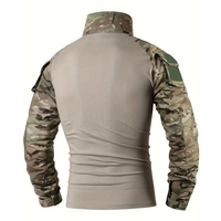 Chemise de combat camouflage personnalisée OEM en gros, polyester/coton, manches longues, vert G3 Ranger, avec coudières, séchage rapide