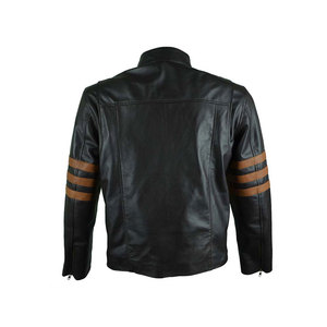 แจ็กเก็ตขี่มอเตอร์ไซค์หนังแท้สำหรับผู้หญิงระบายอากาศได้มีกระเป๋าซิปสีดำ - Product Image 3