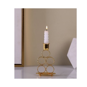 ชุดเสาโลหะแบบเรียบง่ายและเชิงเทียน เหมาะสำหรับตกแต่งโต๊ะ วางพื้น แขวน ระเบียง สวน และห้องนั่งเล่น - Product Image 5