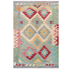 Alfombras Imaco Maimana Afganistán, Alfombra Kilim de 149 x 104 cm, Alfombras y Juegos de Alfombras Tradicionales Tejidas a Mano - Product Image 1