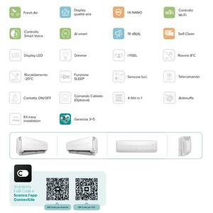 Climatiseur Hisense 12 000 BTU Fresh Master avec WiFi QF35XW00G en classe A++ - Product Image 3