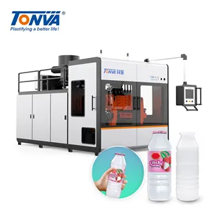 TONVA 4 Cavities Small Plastic PE Juice Milk Bottle Blow Molding Making Machine